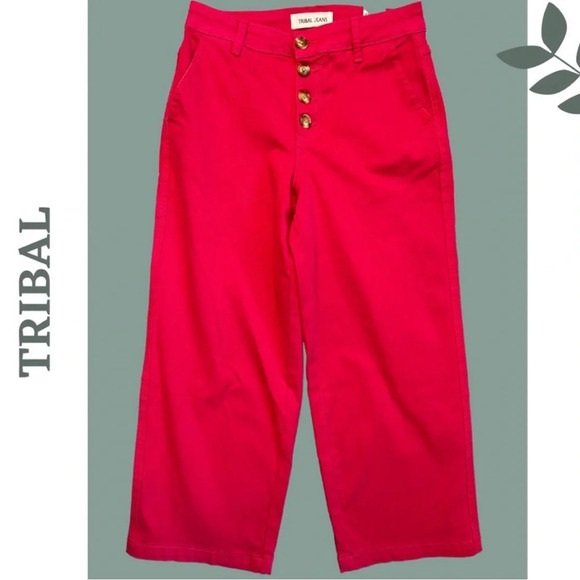 Tribal Wide Leg Jeans
Button Front Raspberry
53650-2020W-2089 Audrey
Mid Rise - Picture 3 of 5